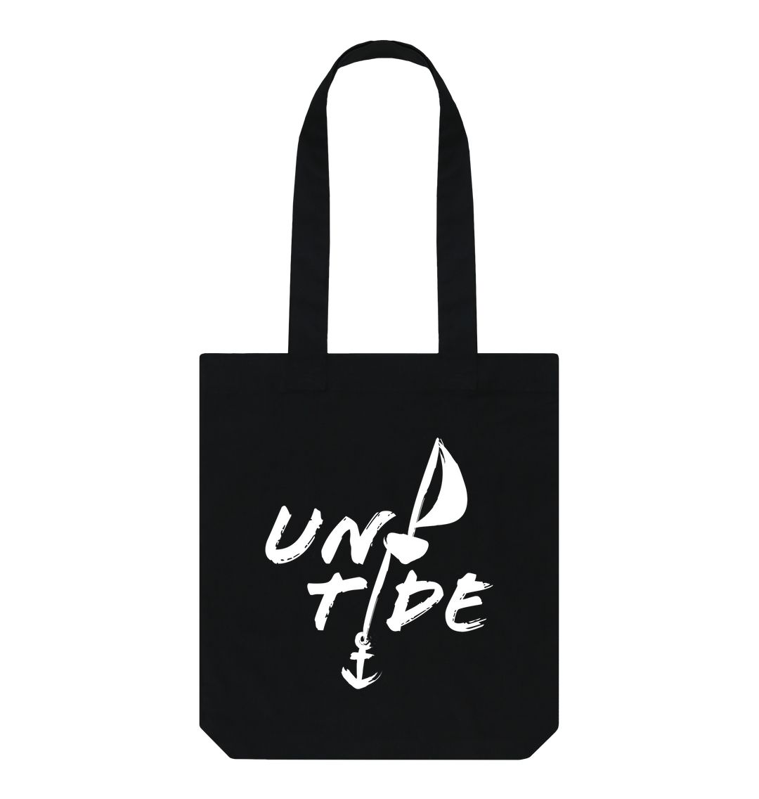 Black Untide Organic Cotton Tote- Monochrome